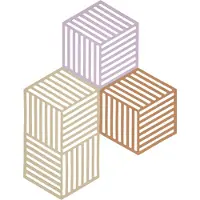 Zone Denmark - Hexagon Pannunalunen 24 cm 3 kpl Monivärinen