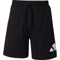 Adidas Urheiluhousut 'ESSENTIALS BIG LOGO SINGLE JERSEY' musta / valkoinen