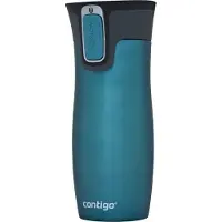 CONTIGO West Loop Autoseal Travel -termospullo, ruostumattomasta ter ksest , vuotamaton kahvimuki, BPA-vapaa helposti puhdistettava kansi, 470 ml