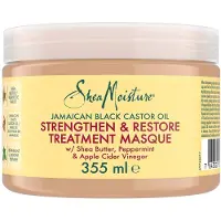SheaMoisture Jamaican Black Castor Oil Strengthen & Restore vahvistava naamio hiuksiin 355 ml