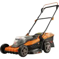 Powerplus POWDPG75610 akkukäyttöinen ruohonleikkuri nurmikon leikkuuseen 40V 420mm hiiliharjaton 25-75mm jopa 500m2 ilman akkua ja laturia
