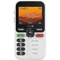 Doro Leva X10, Perusmalli, Yksittäinen SIM, 6,1 cm (2.4"), Bluetooth, 1150 mAh, musta, Valkoinen