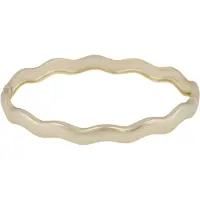 Sno of sweden Row Oval Bracelet Plain Gold Onesize