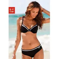 LASCANA Bikini musta / valkoinen