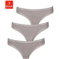 LASCANA Stringit harmaa / taupe