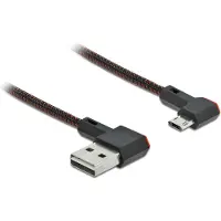DeLOCK – EASY-USB 2.0 Type-A male to EASY-USB Type Micro-B male angled left / right 2 m (85273)