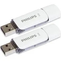 Philips STICK USB 2.0 2-Pack 32GB Snow Edition Shadow Grey (FM32FD70D/00)