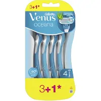 Gillette Kertakäyttöiset höylät - - Venus Oceana - Naisille - 4 kappaletta - Ergonominen muotoilu