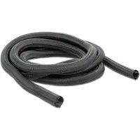 DeLOCK – Braided Sleeve self-closing 2 m x 25 mm black (18856)
