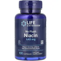 Life Extension No Flush Niasiini 640 mg - 100 kapselia