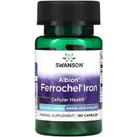 Swanson Health , Albion, Ferrocheli Rauta, 18 mg, 180 Capsuleja
