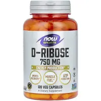Now D-Riboosi, 750 mg - 120 kasviskapselia