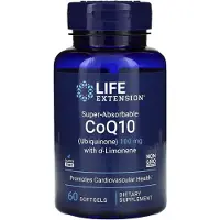 Life Extension Superabsorboituva CoQ10 (Ubikinoni) d-Limoneenilla, 100 mg - 60 kapselia