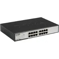 D-Link – Kytkin, 16x10/100/1000Mbps, RJ45, 19" (DGS-1016D/E)
