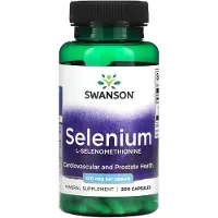 Swanson Health , Sekeliini, 100 mcg, 200 Kapselia