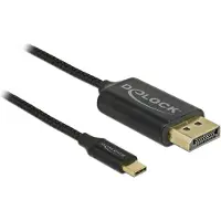 DeLOCK – USB cable Type-C to DisplayPort (DP Alt Mode) 4K 60 Hz 2 m coaxial (83710)