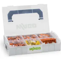 Wago 221 & 2273 - L-BOXX Mini - Combi - 350 Nivelholkki + 2 DIN-kiskon pidike