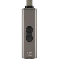 Transcend ESD330C 2 Tt USB-C -ulkoinen SSD, kannettava, laitteistosalaus, salasanasuojaus, pelikäyttöön, ruskea, harmaa