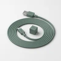 Avolt Cable 1 USB-latauskaapeli, vihreä