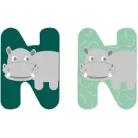 Small Foot - Wooden Animal Children's Letter - N