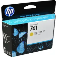 HP 761, keltainen Designjet-tulostuspää, DesignJet T7100 -tulostin, Lämpömustesuihkutulostin, Keltainen, CH645A, Singapore, 28 mm