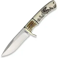 Marbles Fixed Blade Scrimshaw