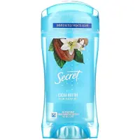 Secret , 48 Tuntia Selkeä Gel Deodorantti, Kakao Voita, 2,6 oz
