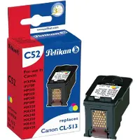 Pelikan C52 CL513, Syaani, Magenta, Keltainen, Väriainepohjainen muste, 1 kpl (4105738)