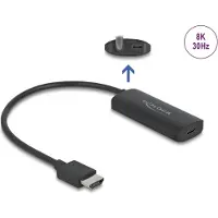 DeLOCK 64212, 0,18 m, HDMI-tyyppi A (vakio), USB Type-C + Micro-USB, Uros, Naaras, Suora