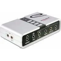DeLOCK – USB 2.0 sound card, 7.1, 3.5mm, S/PDIF, ADC/DAC (61803)