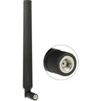 DeLOCK Wi-Fi 6 (802.11ax) ympärisäteilevä antenni, RP-SMA, 5-7dBi, musta