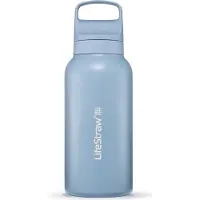 LifeStraw Go Icelandic Blue GOST-1L-ICE Stainless Steel, water bottle with 2-stage filter, 1L