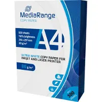MediaRange MRINK110, Kopiointi, A4 (210x297 mm), Matta, 500 arkkia, 80 g/m², Valkoinen