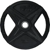 Master Fitness Nero Rubber Plate