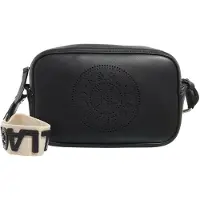 Karl Lagerfeld Circle Crossbody-laukku Nahka 20 cm Musta