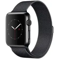 SKALO Milanese Loop Apple Watch Series 1-3 42mm - Musta