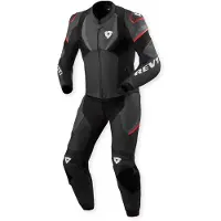 REV'IT! Beta 2 2-osainen nahkakombi Musta/Antrasiitti Miehet, size 52