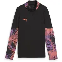 Puma Harjoituspaita Individualcup 1/4 Vetoketju - Musta Lapset, koko 176 cm