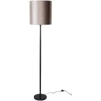 QAZQA Lattiavalaisin musta ja taupe samettivärinen varjostin 50cm - Simplo