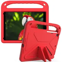 SKALO iPad 10.2 Lapsikuori kahvalla ja jalustalla - Punainen