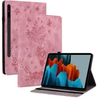 SKALO Samsung Tab S9+/S9 FE+ Mandala Butterfly Suojakotelo - Pinkki