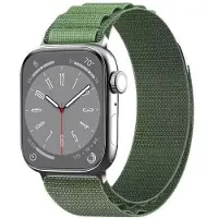 CaseOnline Artic Elastinen nailon ranneke Apple Watch 8 (41mm) - Army