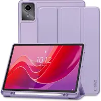 Tech-Protect Lenovo Tab M11 SmartCase Pen Tri-Fold Folio kotelo - Violetti