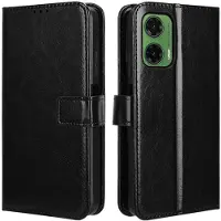 SKALO Motorola Moto G35 5G PU-nahkainen Lompakkokotelo - Musta