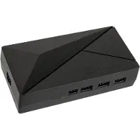 Silverstone CPL02-E, 8-porttinen ARGB-hubi, musta