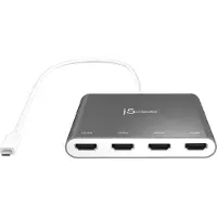J5CREATE USB-C 4-Porttinen HDMI-Monimonitorisovitin