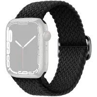SKALO Punottu -ranneke Apple Watch Series 1-3 42mm - Musta
