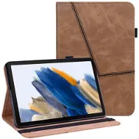 SKALO Samsung Tab A9+ PU-nahkainen Lompakkokotelo - Ruskea