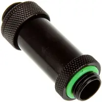 Bitspower Matt Black Dual G1/4" Adjustable Aqua Link Pipe II (41-69MM)