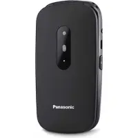 Panasonic KX-TU446 Flip-matkapuhelin vanhuksille iskunkestävä musta